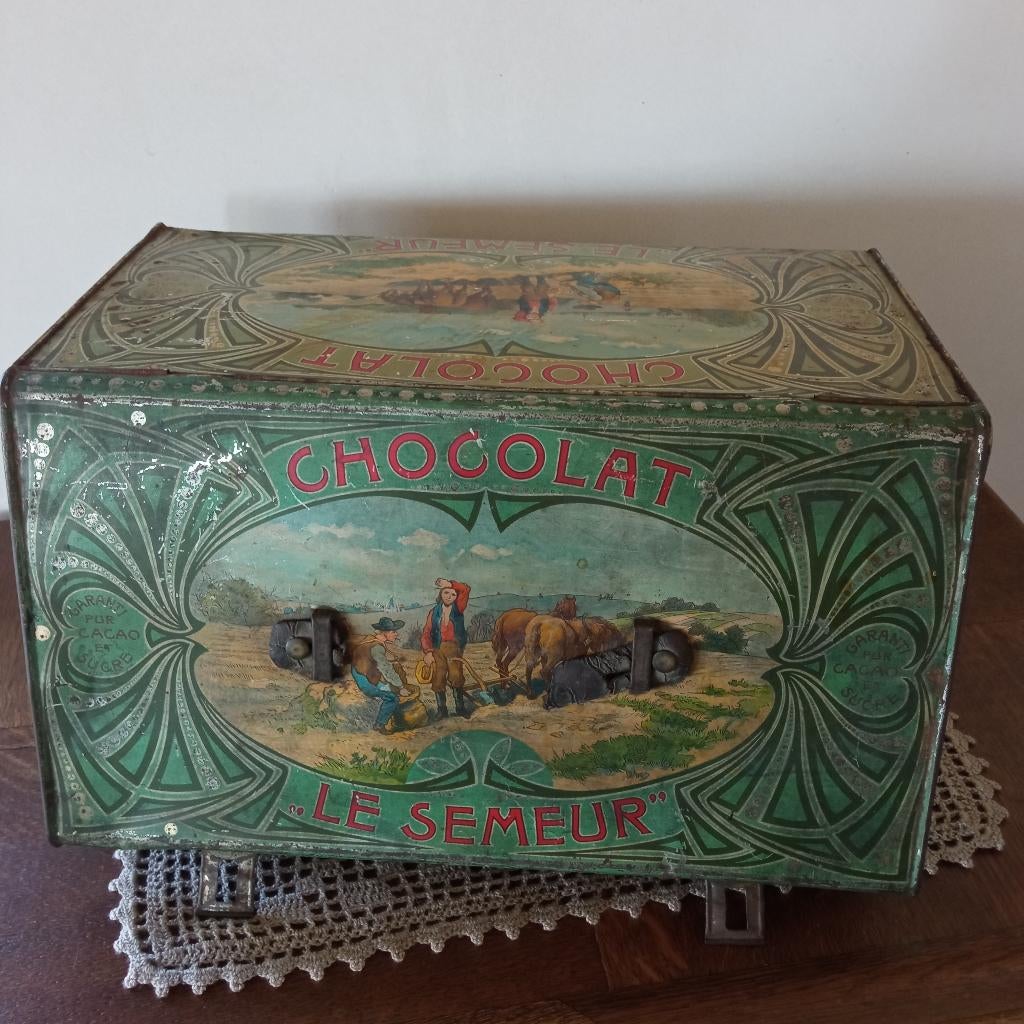 boîte CHOCOLAT LE SEMEUR, Enlèvement ou Envoi, Utilisé, Autre, Autres marques