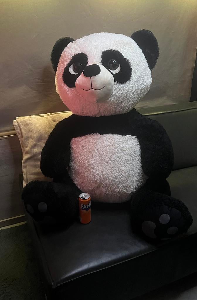 Grote panda beer 120 cm, Kinderen en Baby's, Speelgoed | Knuffels en Pluche, Ophalen, Zo goed als nieuw, Beer
