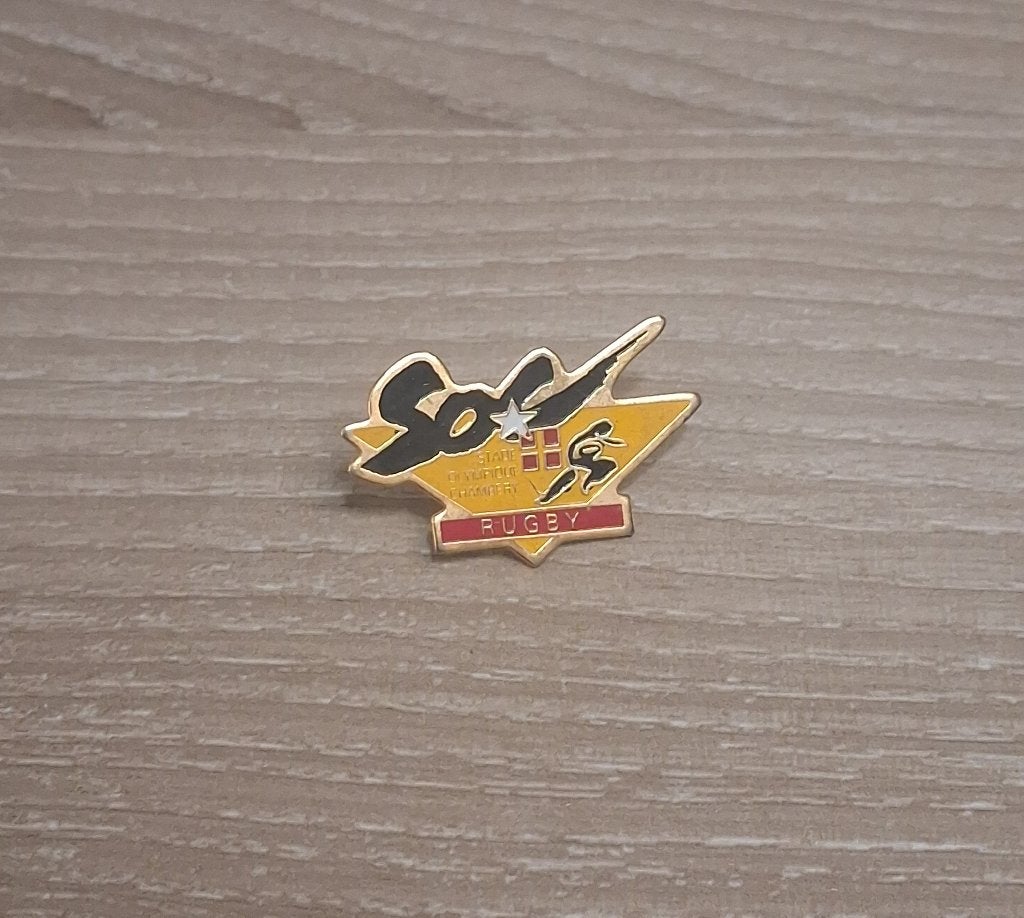 PIN - RUGBY, Verzamelen, Speldjes, Pins en Buttons, Verzenden, Gebruikt, Sport, Speldje of Pin