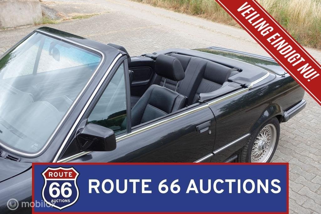 BMW 320i Cabriolet | 1987 | Route 66 Auctions, Achat, Entreprise, Boîte manuelle, Autre carrosserie