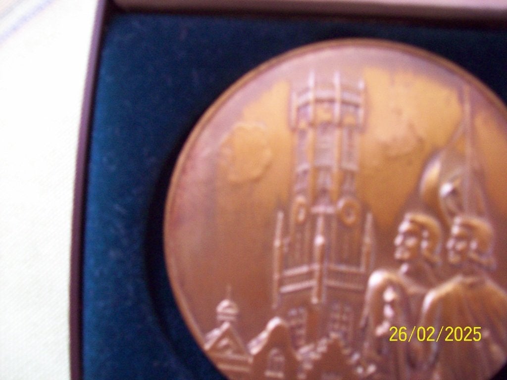 Medaille van Brugge  1955, Ophalen of Verzenden, Brons