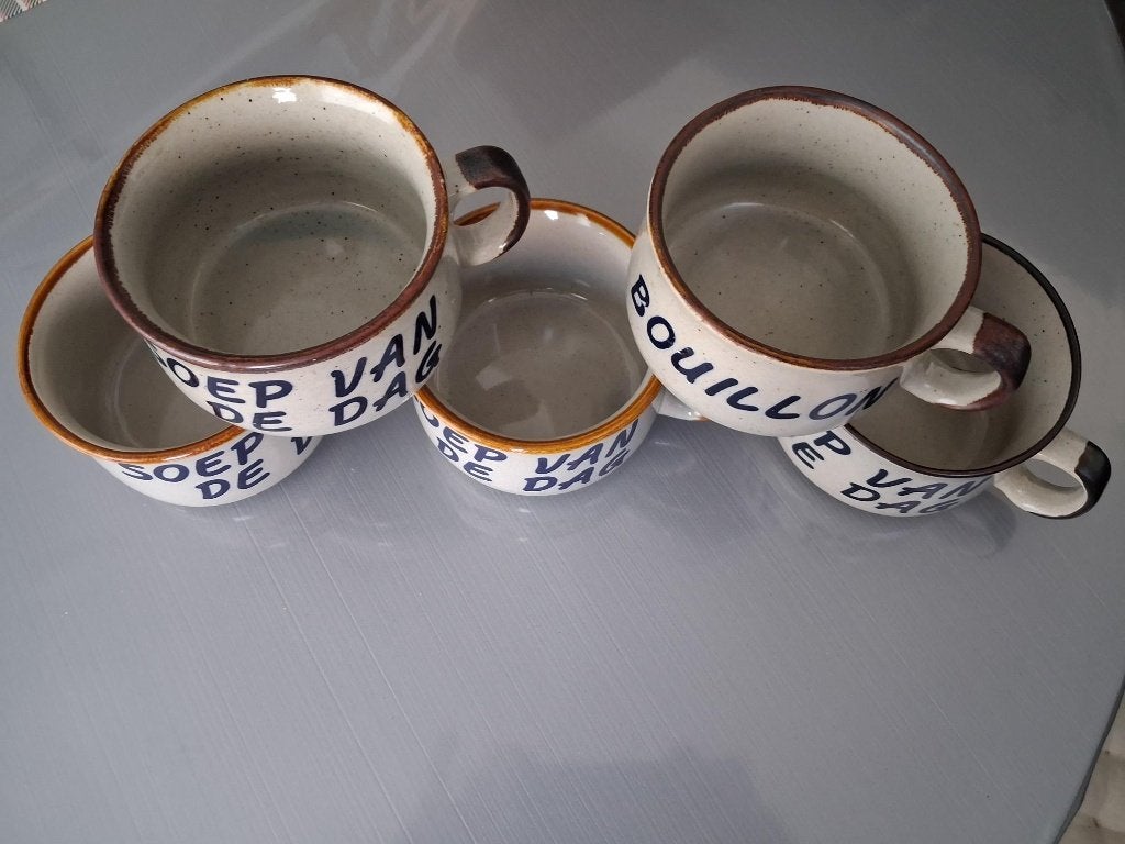 Soeptassen - nieuw - 5 stuks, Ophalen of Verzenden, Nieuw, Keramiek