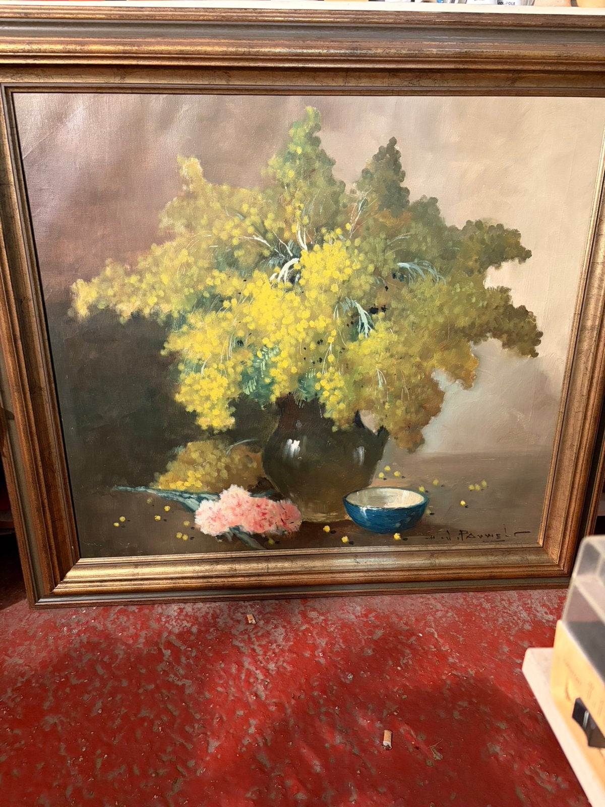 Henri Joseph Pauwels (1903-1983) nature morte, Enlèvement, Signé, Nature morte, Toile