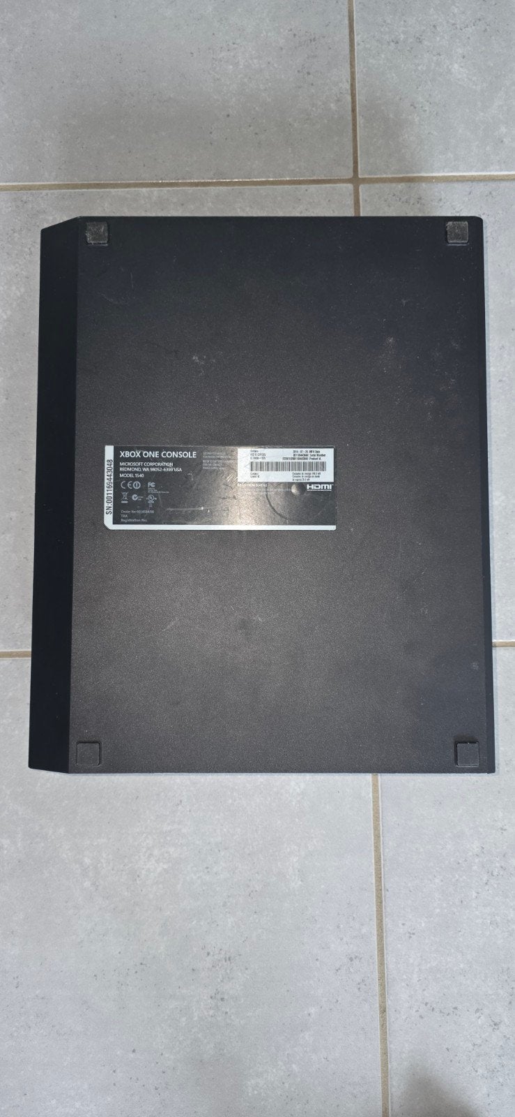 Xbox one console, Enlèvement