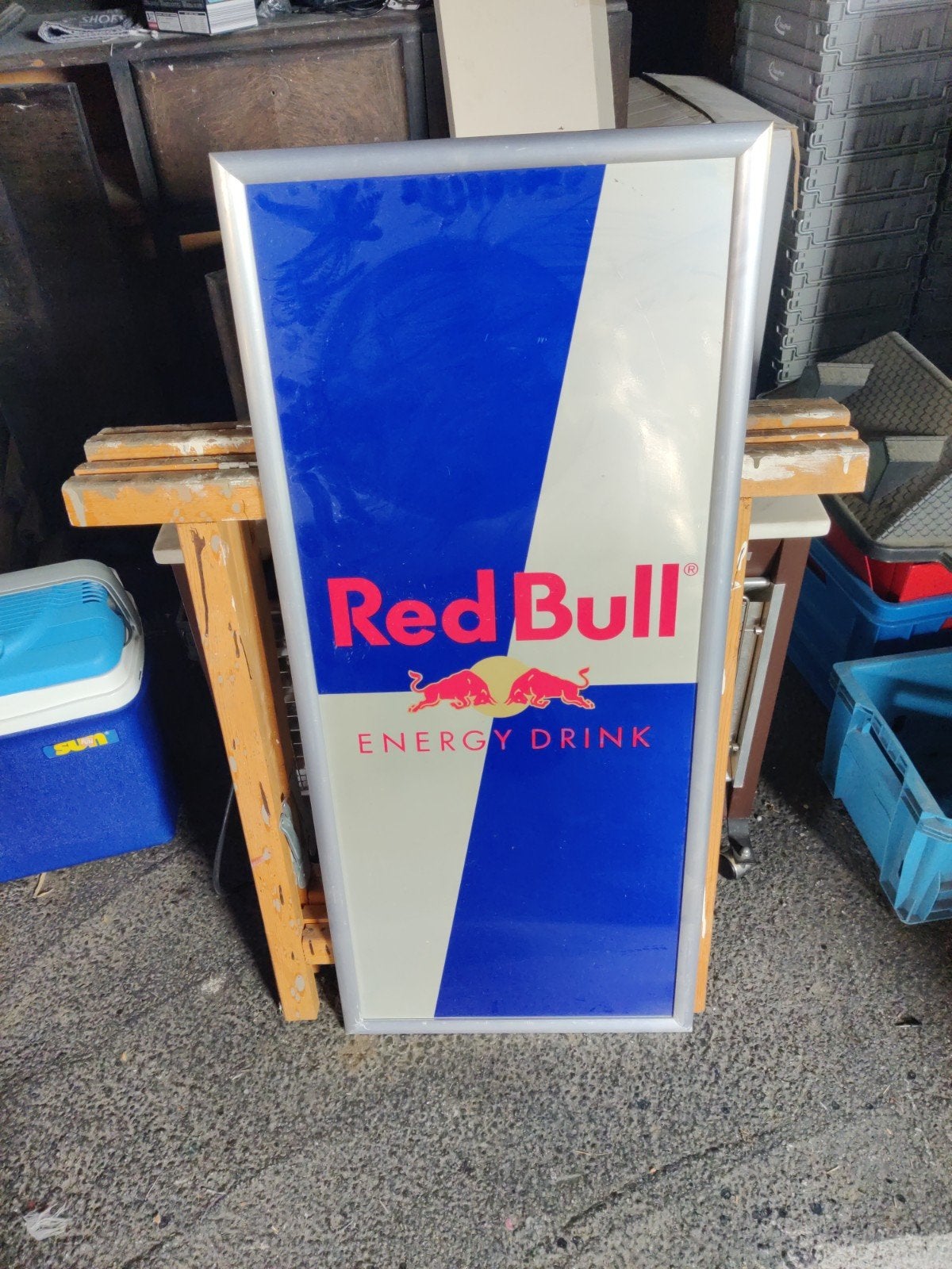 Red bull, Verzamelen, Merken en Reclamevoorwerpen, Ophalen, Reclamebord
