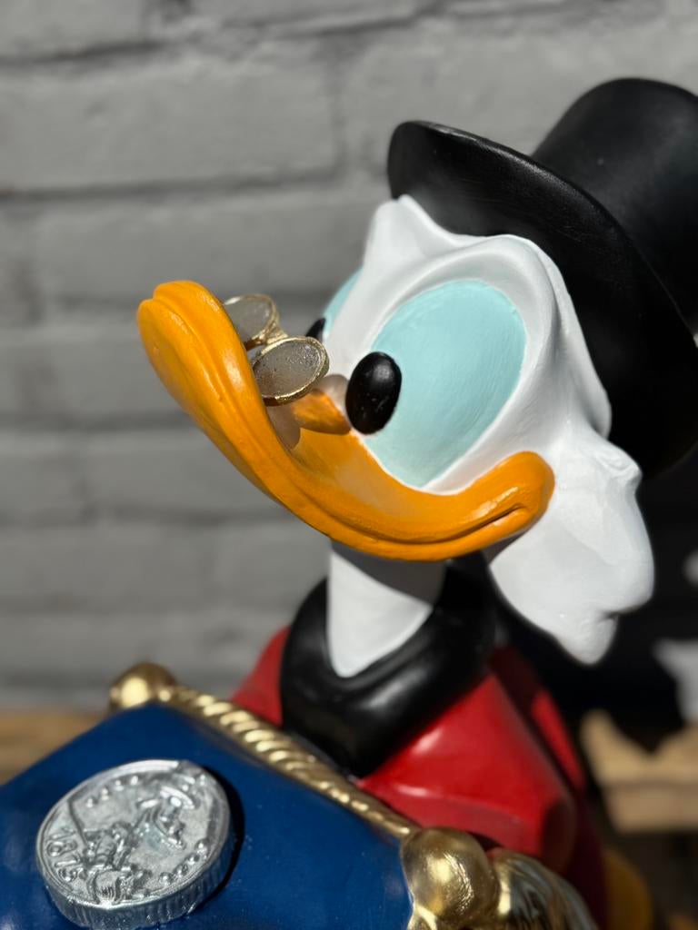 Disney Dagobert Duck beeld, Ophalen, Overige figuren, Zo goed als nieuw, Beeldje of Figuurtje