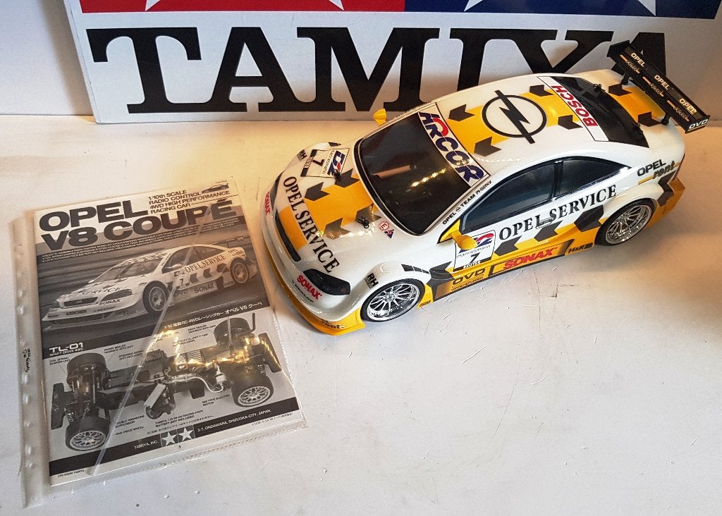 Vintage Tamiya Opel V8 Coupé #58263 de 2000 (châssis TL-01), Neuf, Échelle 1:10, Voiture on road, Électro
