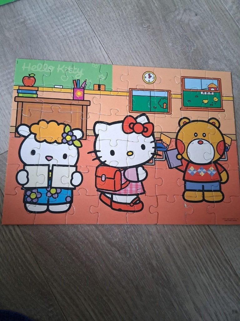 Educa Hello Kitty Puzzel 2-in-1, Ophalen, 10 tot 50 stukjes, Gebruikt, 4 tot 6 jaar