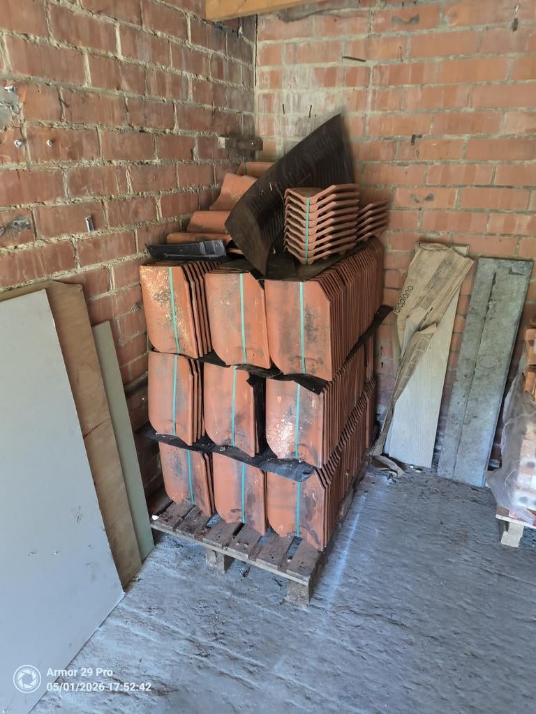 Pottelbergse pan 451 vieilli rood Wienerberger., Doe-het-zelf en Bouw, Dakpannen en Dakbedekking, Ophalen