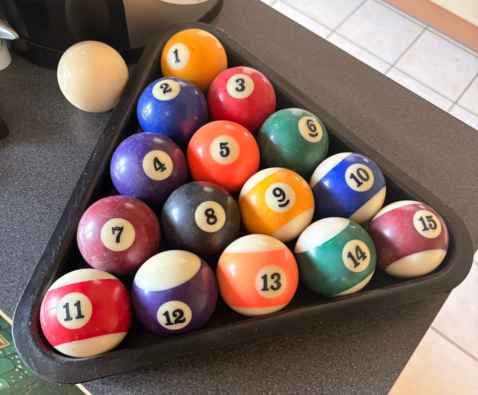 Boule de billard 15 euros, Enlèvement, Utilisé