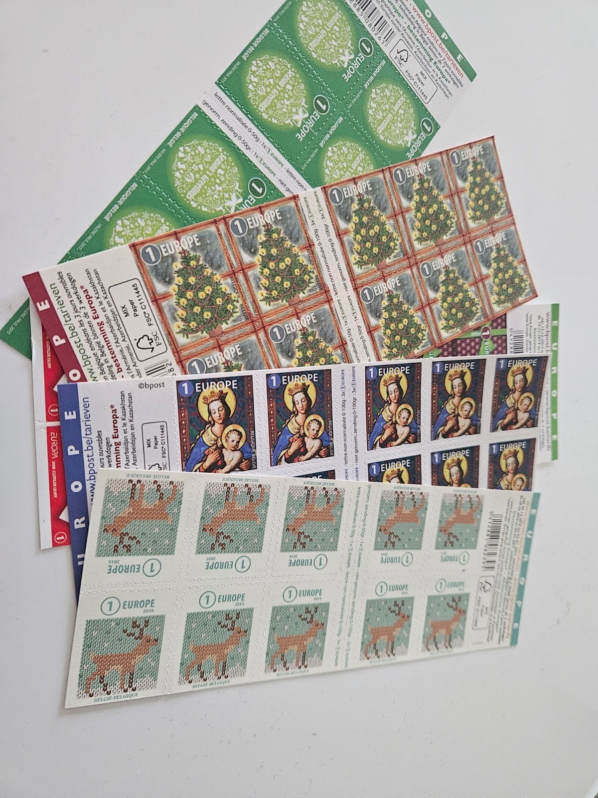 Zelfklevende Europa zegels, Timbres & Monnaies, Timbres | Europe | Belgique, Enlèvement ou Envoi, Europe