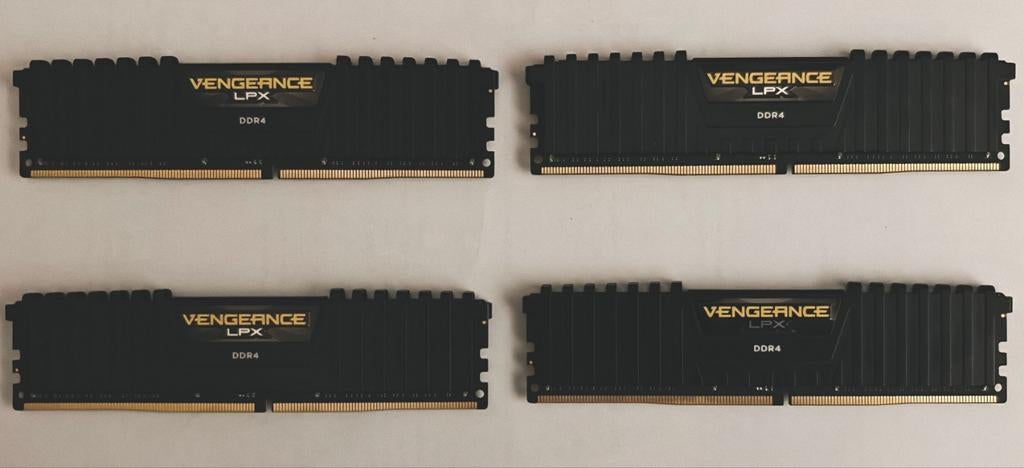 RAM kit 64GB (4x16GB) Corsair Vengeance, Computers en Software, DDR4, Nieuw, Ophalen of Verzenden, Desktop