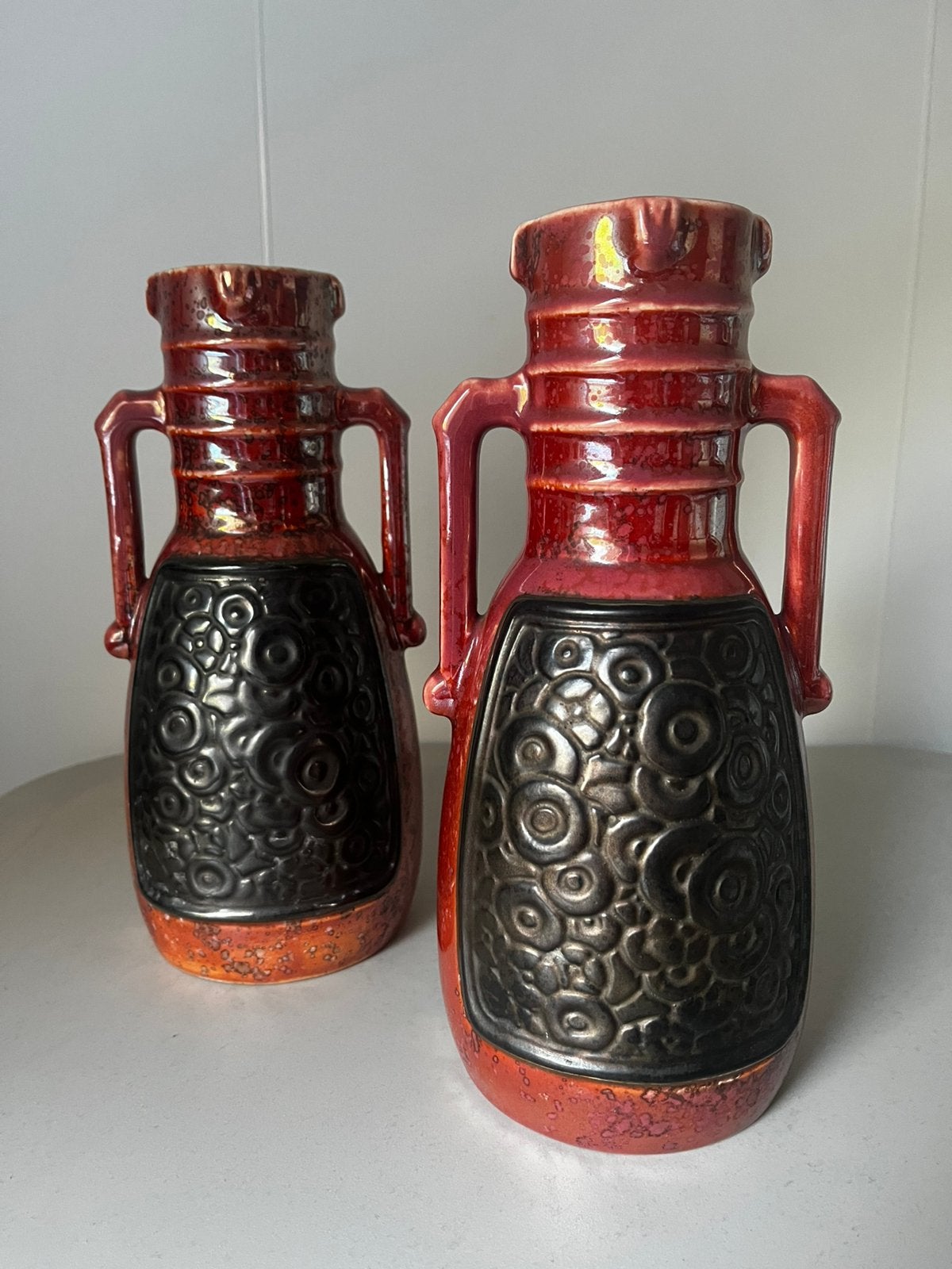 Koppel Art Deco vazen Ditmar Urbach, Antiek en Kunst, Ophalen of Verzenden