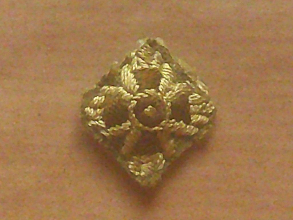 Étoile britannique (pip) de grade officier en tissu entoilé, Envoi, Armée de terre, Emblème ou Badge