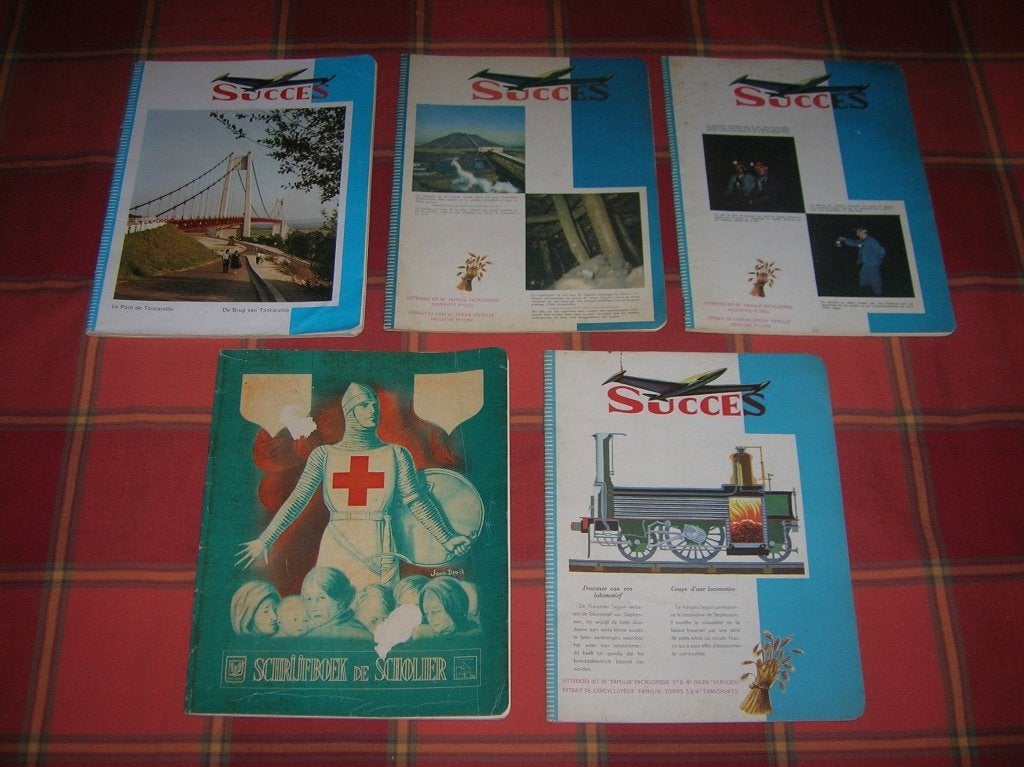 Vintage school schriftjes, Diversen, Schrijfwaren, Ophalen, Zo goed als nieuw