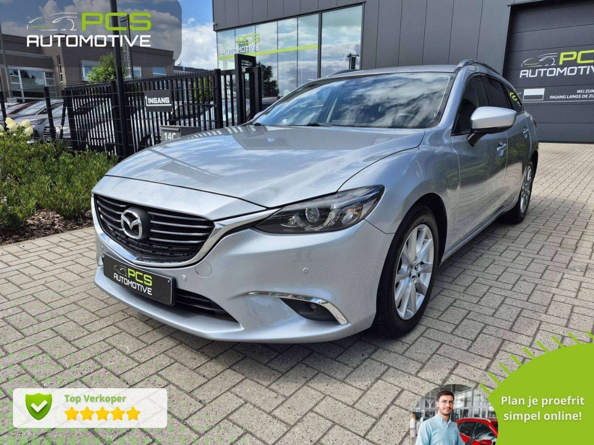 Mazda 6 2.2 D Skydrive / Automaat / Euro 6b / 12 mnd waarbor, Auto's, Mazda, Bedrijf, Te koop, ABS, Achteruitrijcamera, Airbags