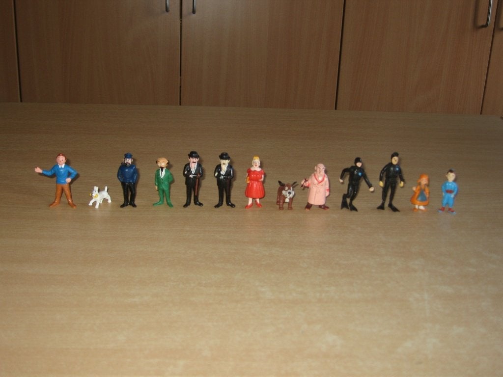 Tintin:Série complète de mini-figurines Esso Belvision 1973., Collections, Enlèvement ou Envoi, Tintin, Comme neuf, Statue ou Figurine