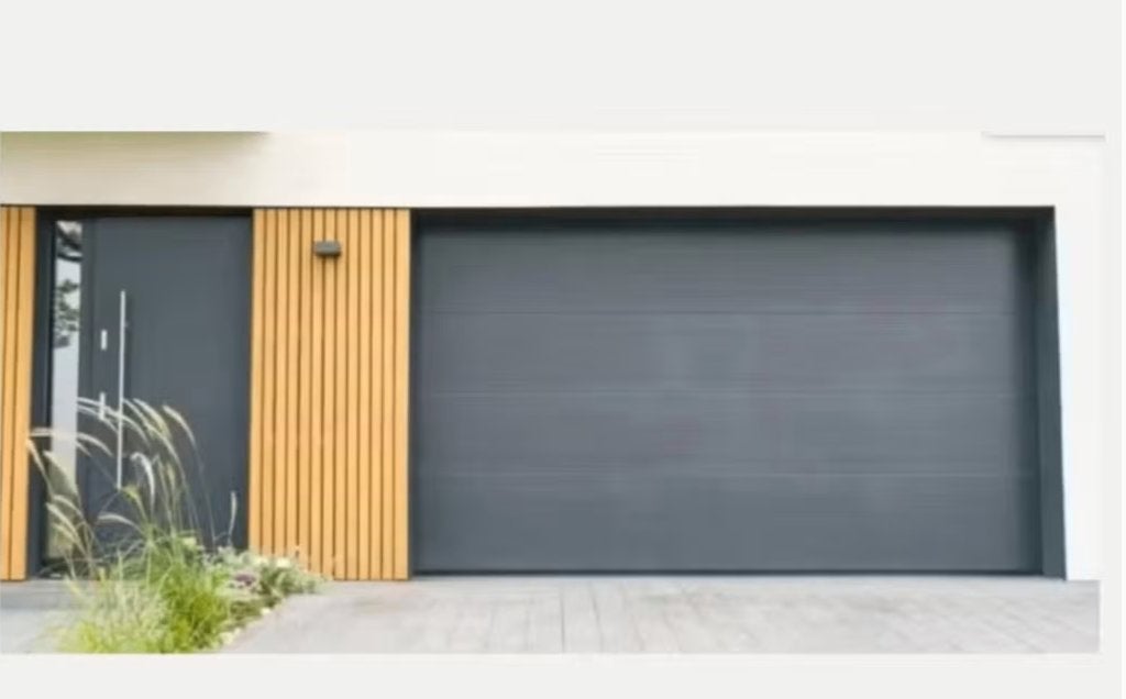 sectionale garagepoort automatisch in kit grijs h200x b300cm, Ophalen