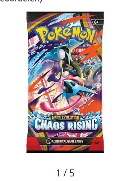 POKEMON CHAOS RISING 10 LOSSE BOOSTERS, Ophalen of Verzenden
