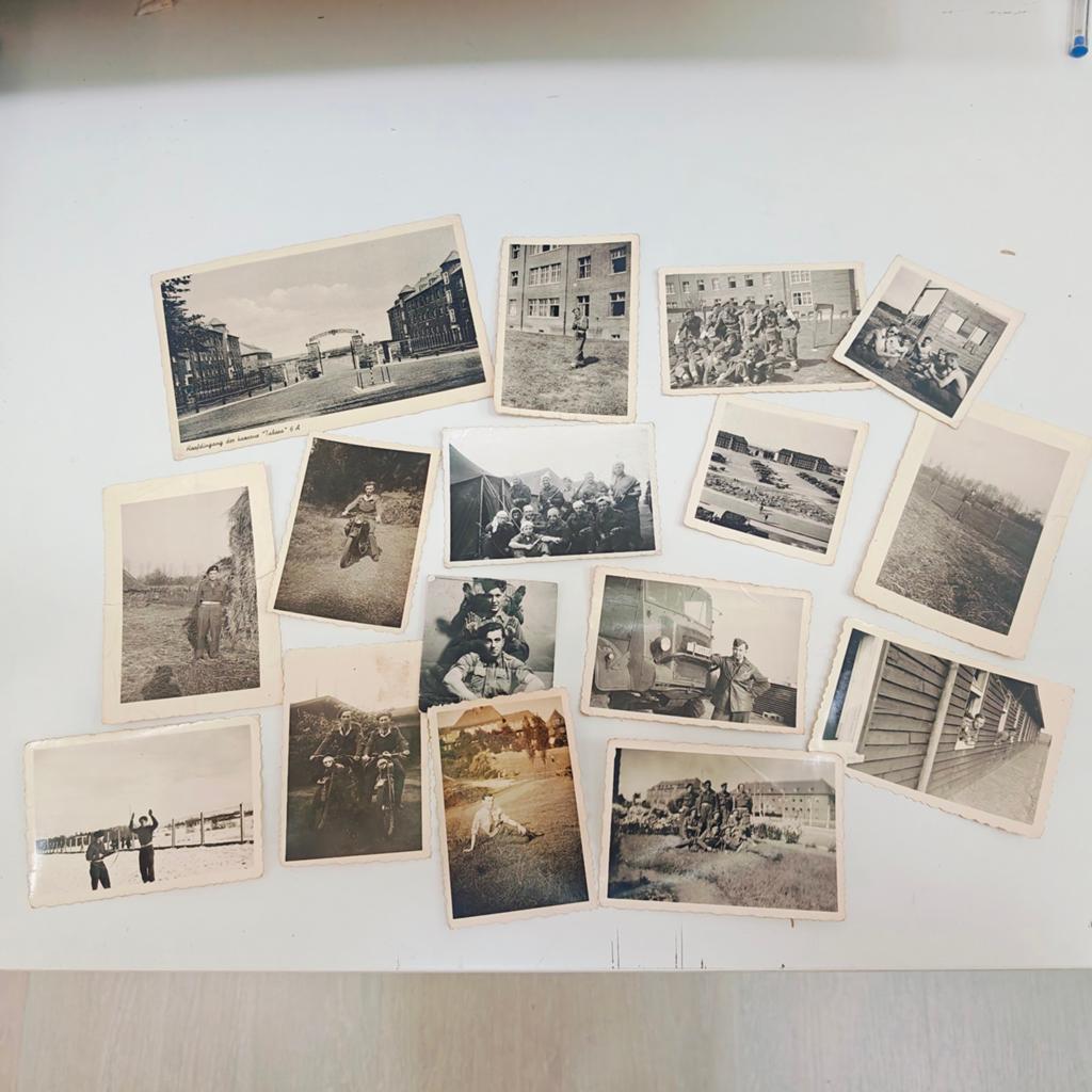 Lot de photos anciennes de l'armée belge — caserne de Tabora, Collections, Objets militaires | Général, Enlèvement ou Envoi
