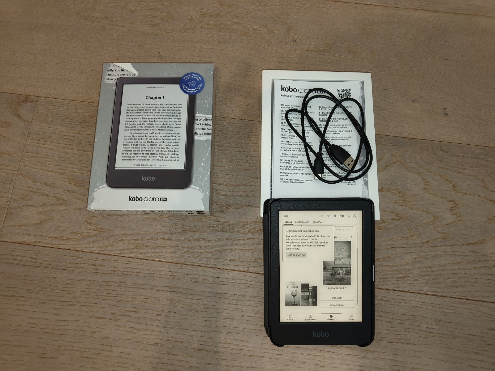 Liseuse Rakuten Kobo Clara BW 4 semaines, Enlèvement ou Envoi, Rakuten Kobo, Écran tactile