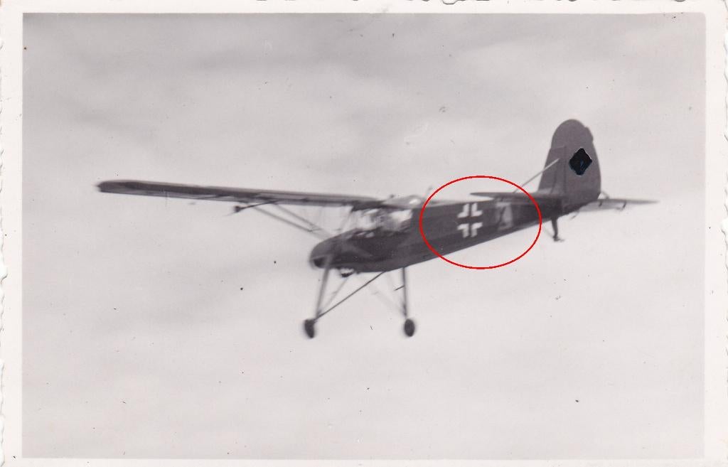 orig. foto vliegtuig Fieseler Fi 156 Storch - Luftwaffe WO2, Verzamelen, Militaria | Tweede Wereldoorlog, Verzenden, Luchtmacht