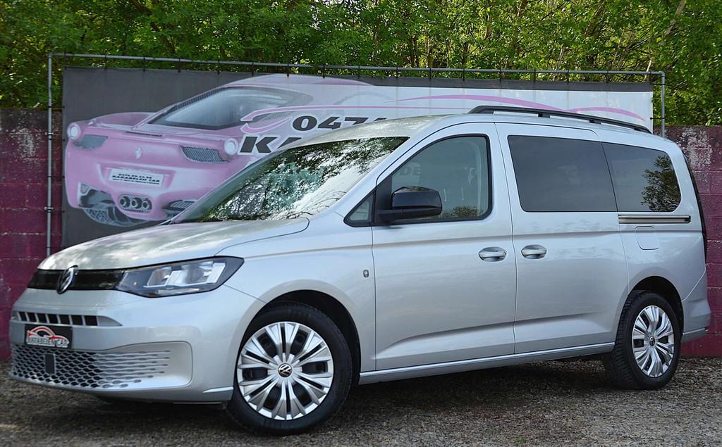 Volkswagen Caddy Maxi 2.0TDi 7pl NAV CAM CLIM CRUIS 82.787KM, Auto's, Gebruikt, 4 cilinders, 7 zetels, Leder