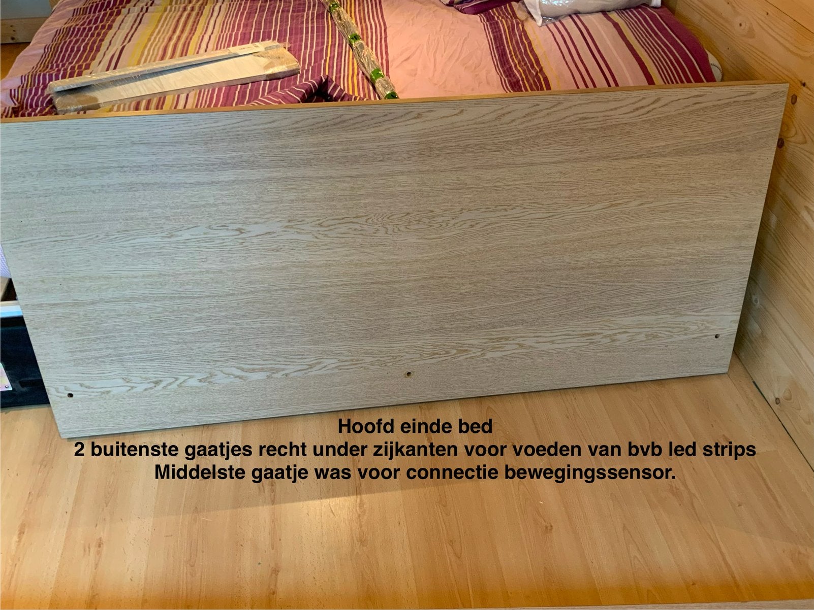 IKEA MALM bed 160x200 wit geglazuurd eiken, Ophalen, Gebruikt, Tweepersoons, Bedbodem