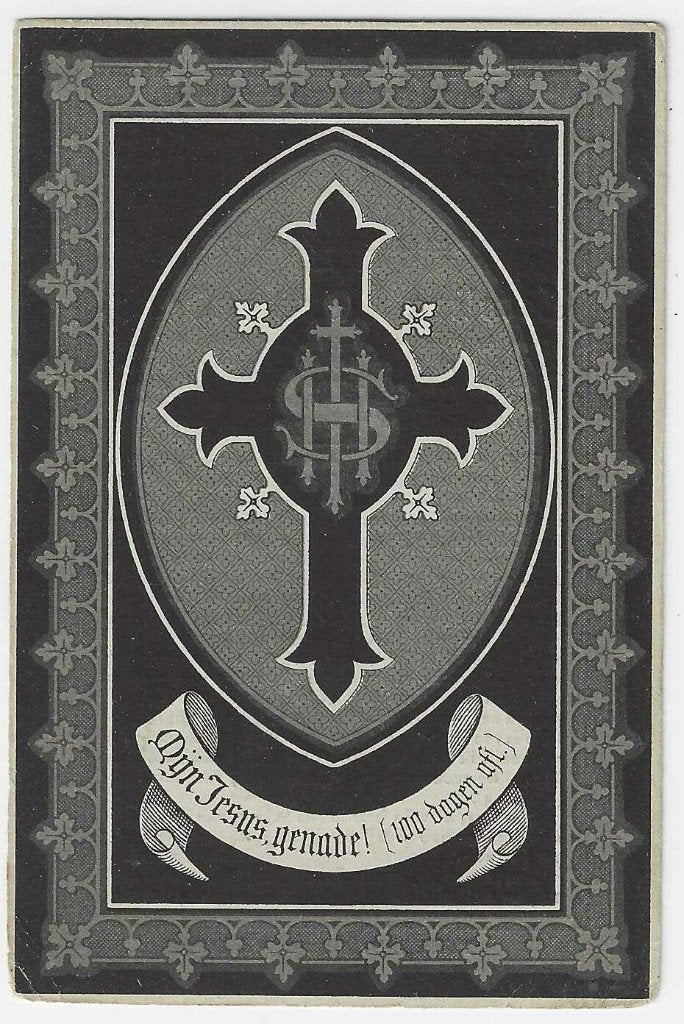 Carolina Vermandere, Pitthem 1816 - Pitthem 1882, Enlèvement ou Envoi, Image pieuse