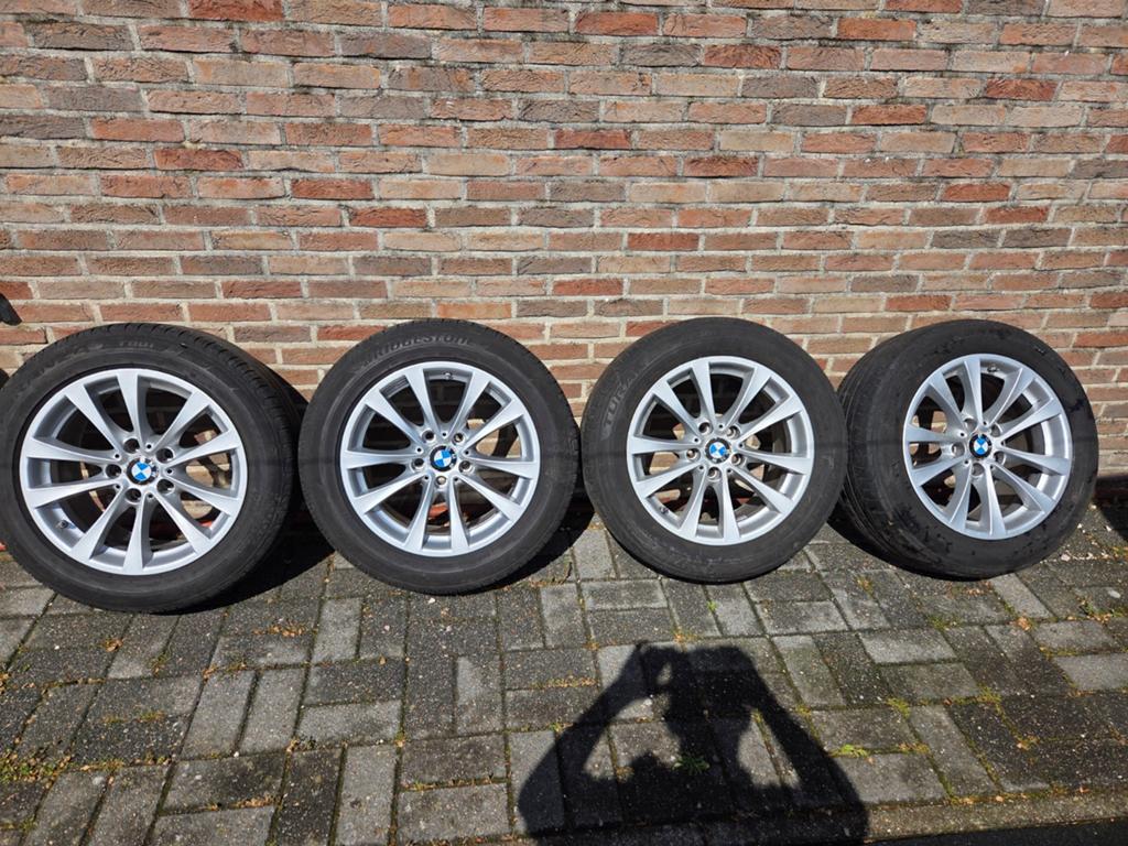 Banden + velgen bmw 225/55R17, Auto-onderdelen, Banden en Velgen, Ophalen, 17 inch, Band(en), Zomerbanden
