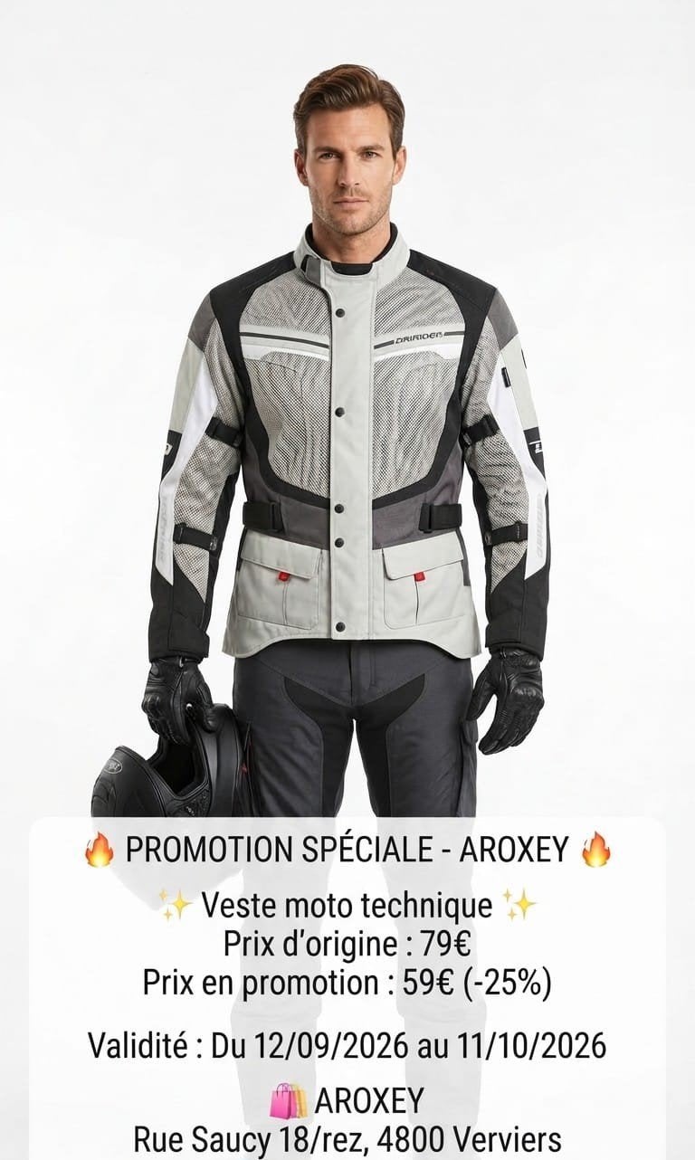 veste de Moto textile cordura,600D neuf CE protecteurs, Envoi, Neuf, avec ticket, Manteau | tissu