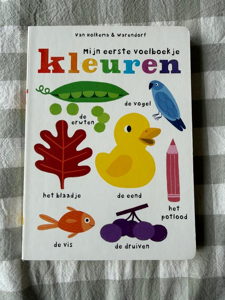 Mijn eerste voelboekje kleuren, Boeken, Ophalen, Nieuw, Uitklap-, Voel- of Ontdekboek, 2 tot 3 jaar