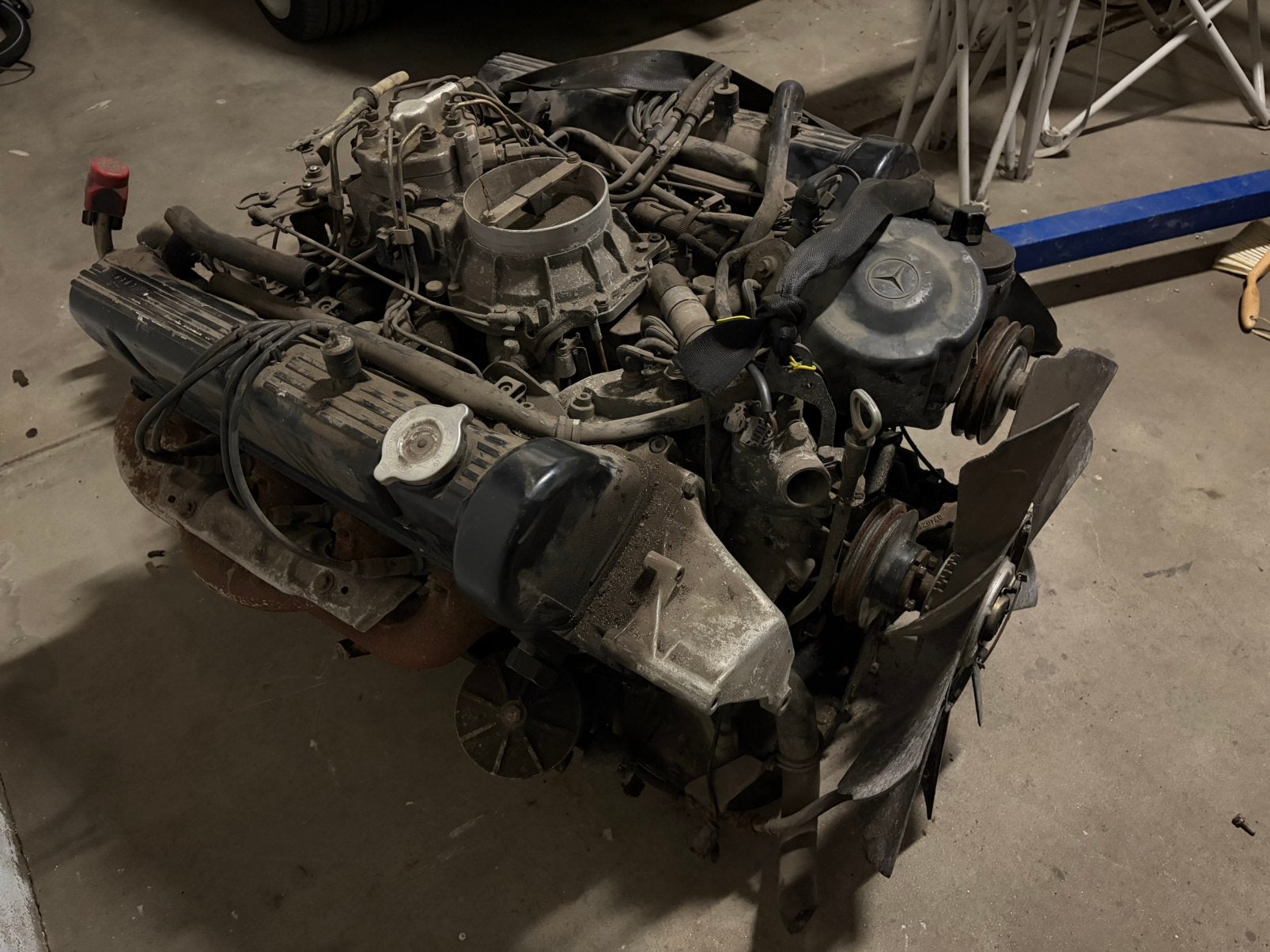 Motor/versnellingsbak Mercedes M117 v8 5.0, Ophalen