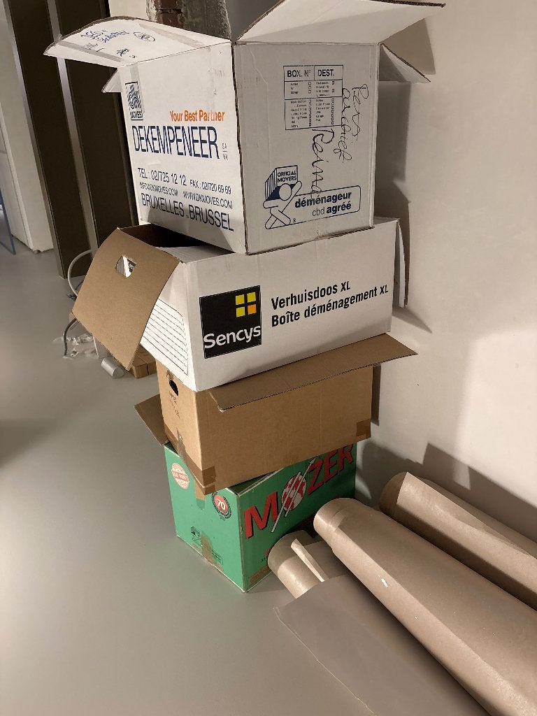 Verhuisdozen, Bricolage & Construction, Repliable, Enlèvement, Utilisé, Boîte