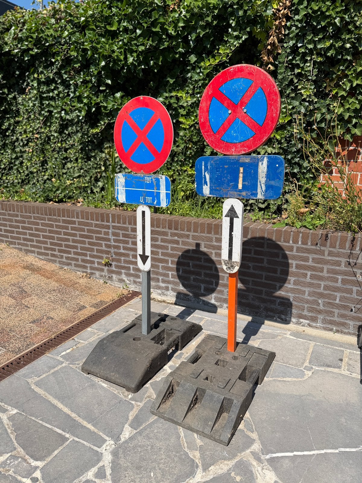 Set tijdelijke verkeersborden E3, Ophalen, Zo goed als nieuw