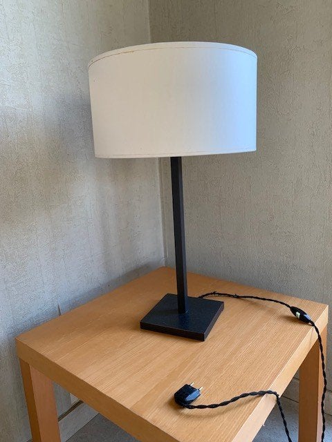 lampe de table, Avec abat-jour, Jaune, 60 cm, Minimaliste