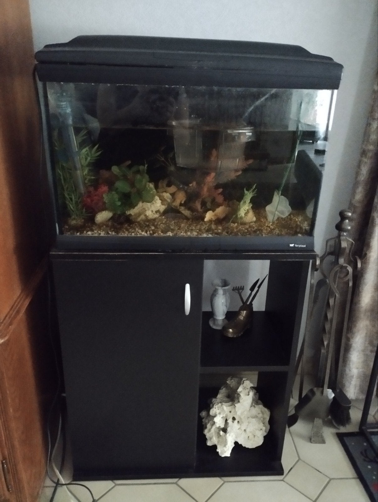 aquarium met toebehoren, Dieren en Toebehoren, Ophalen, Pomp, Decoratie