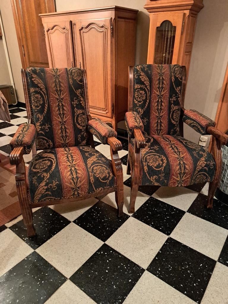 2 antieke fauteuilles, Antiquités & Art, Enlèvement