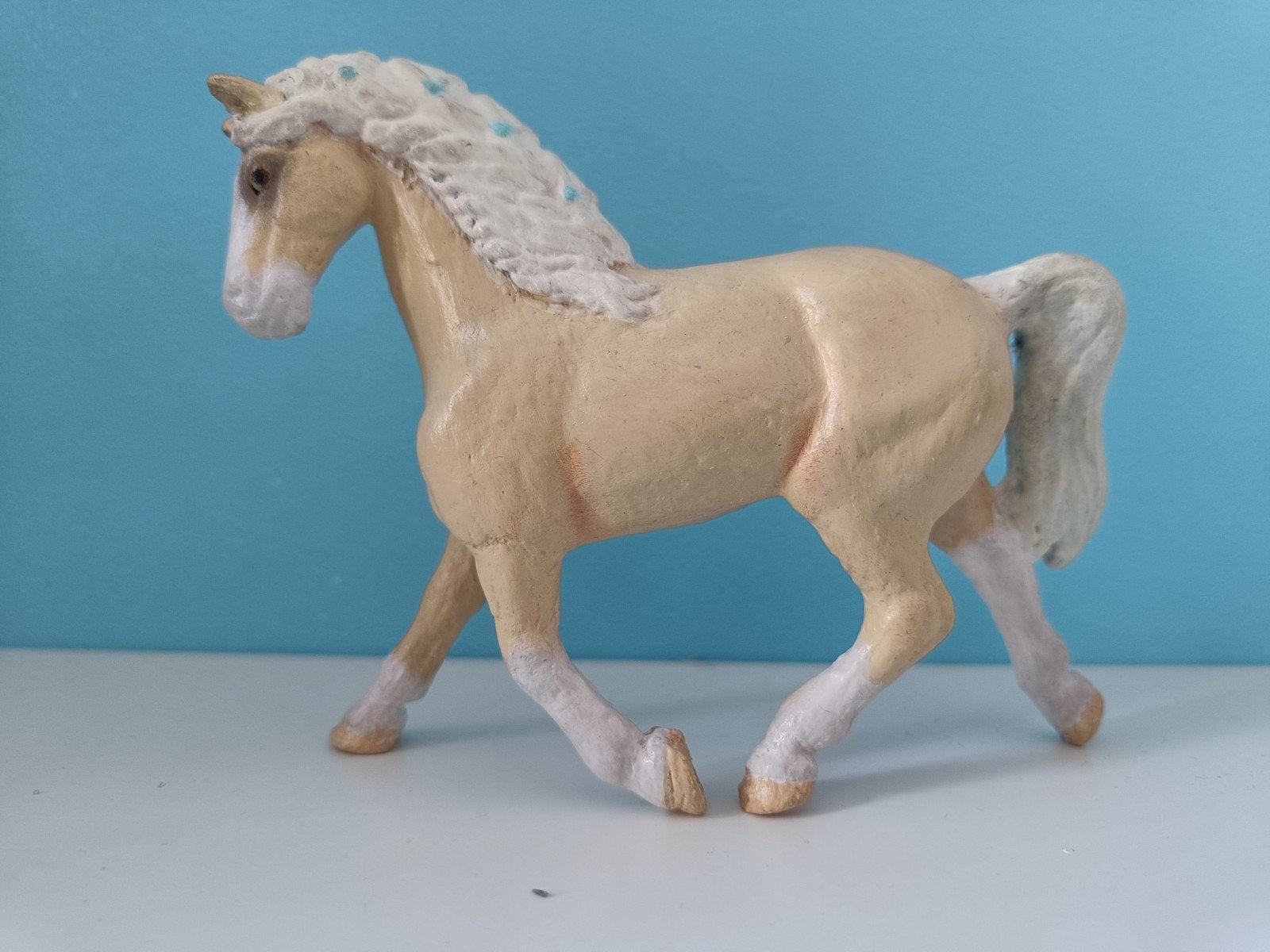 Schleich repaint 'Sunny', Verzamelen, Ophalen of Verzenden, Zo goed als nieuw, Paard, Beeldje of Figuurtje