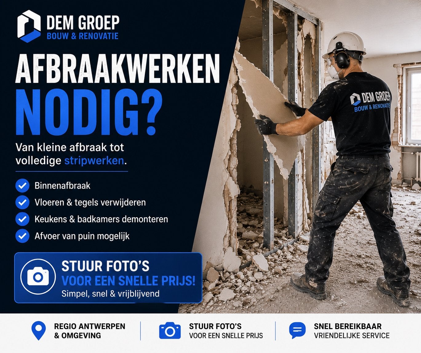 Afbraakwerken & Stripwerken | Gratis Offerte, Ophalen, Nieuw