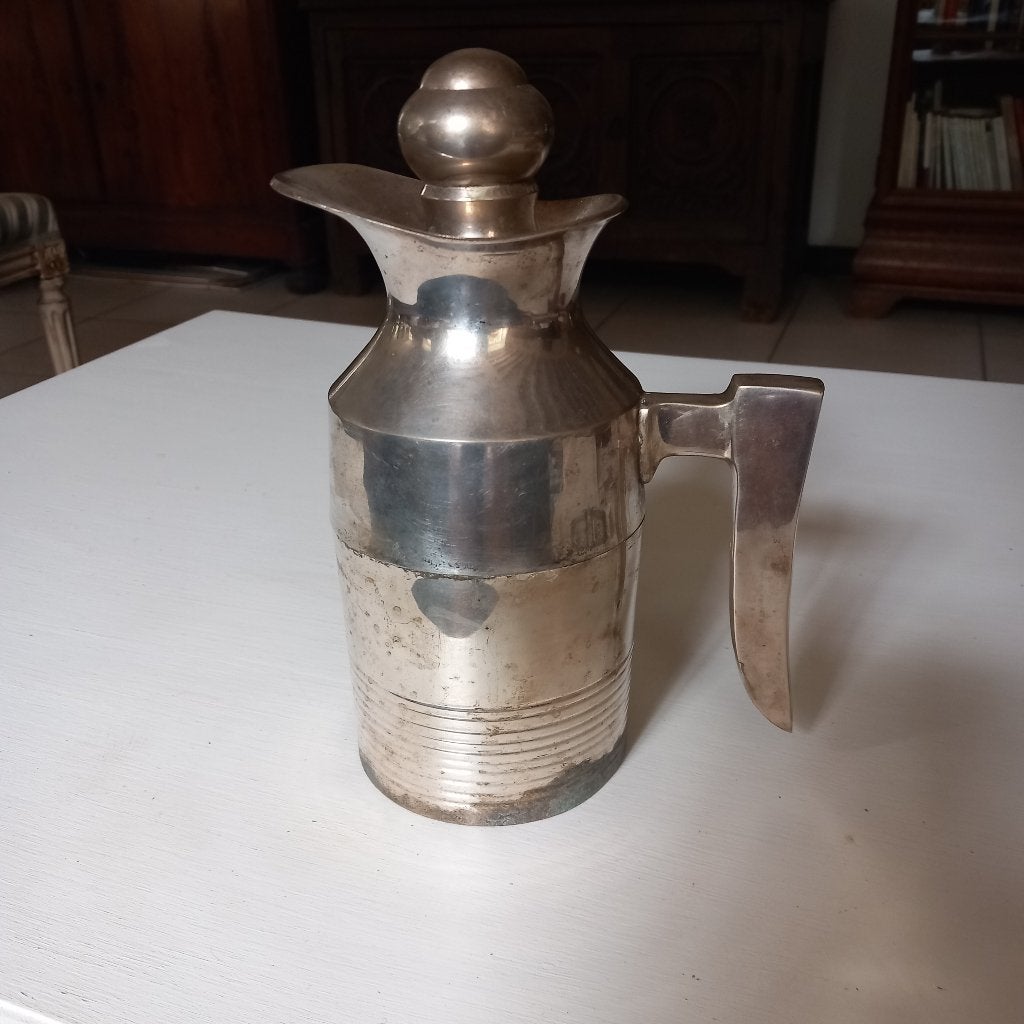 carafe thermos métal argenté art deco, Enlèvement ou Envoi
