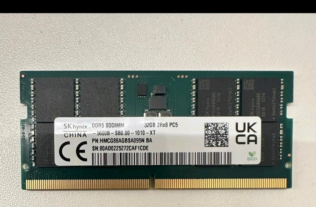 RAM SK Hynix 1x32Gb DDR5 5600MHZ SODIMM, DDR5