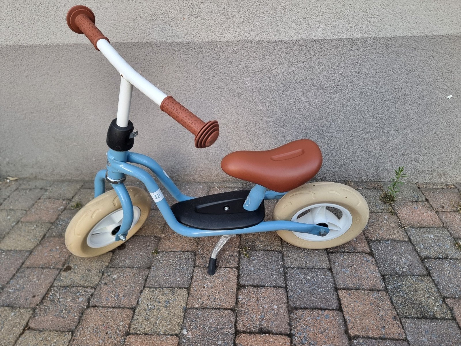 Puky retro blauwe loopfiets, Ophalen, Zo goed als nieuw, Puky, Verstelbare zitting