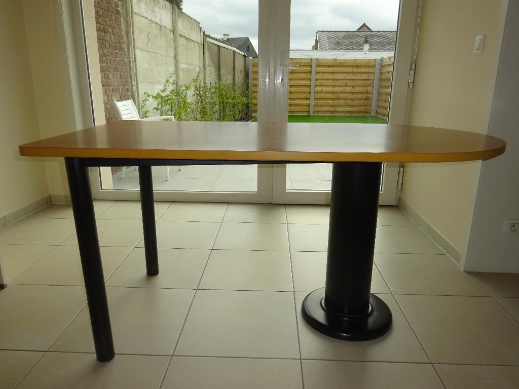 Moderne keuken tafel 150 x 80 x76, Huis en Inrichting, Tafels | Eettafels, 100 tot 150 cm, 50 tot 100 cm, Zo goed als nieuw, Vijf personen of meer