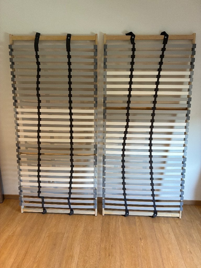 LONSET boxsprings, Ophalen, 90 cm, Zo goed als nieuw, Bedbodem