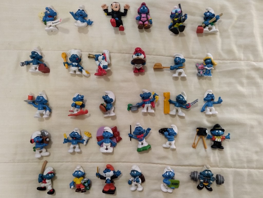 smurfen, apart of in 1 lot : deel 12, Verzamelen, Ophalen of Verzenden, Gebruikt, Overige Smurfen, Poppetje, Figuurtje of Knuffel