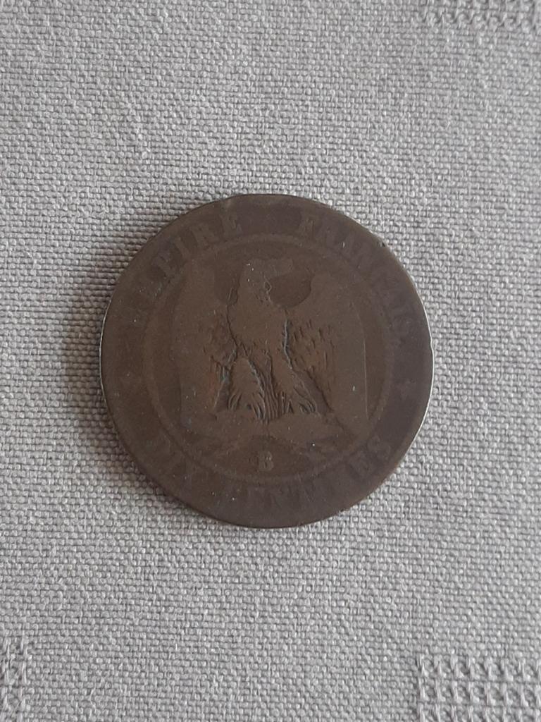 France - Napoléon III 5 cents 1856 B, Envoi