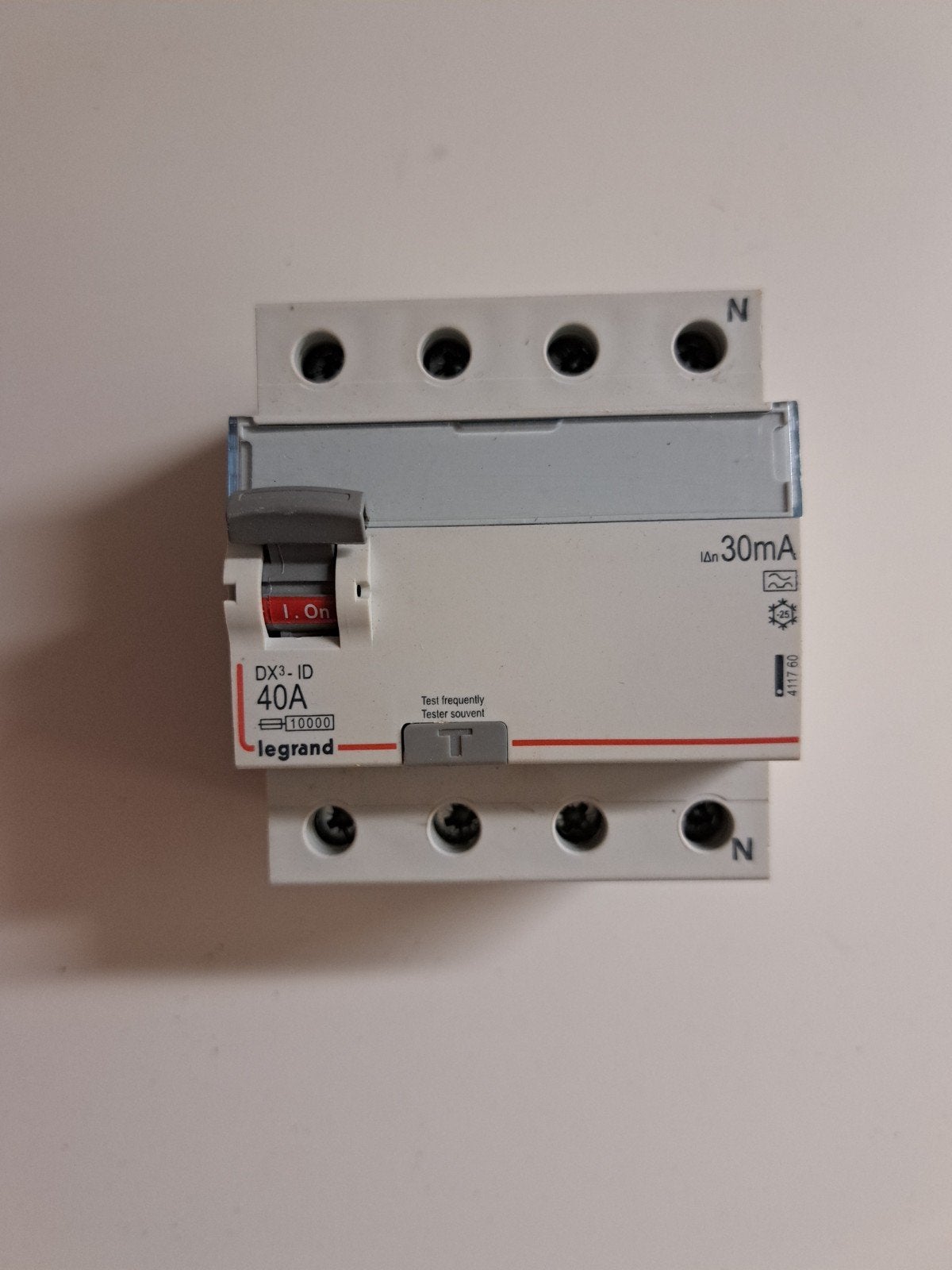 Interrupteur différentiel DX³ 4P 30mA 40A, Neuf, ABB, Interrupteur différentiel