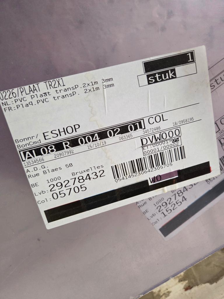Plaque de plexiglas, Doe-het-zelf en Bouw, Ophalen, Nieuw, Overige materialen, 20 tot 50 mm