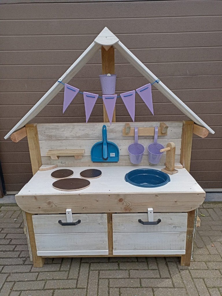 speelkeukentje outdoor, Enlèvement, Comme neuf, Bois, Jouer à la cuisine